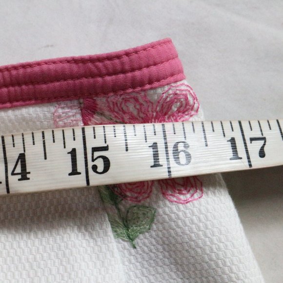 CYNTHIA STEFFE White/Pink Floral A- Line Midi Skirt Sz 12 - Picture 6 of 10